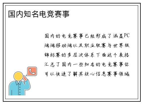 国内知名电竞赛事